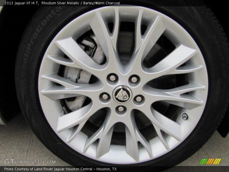 Rhodium Silver Metallic / Barley/Warm Charcoal 2013 Jaguar XF I4 T