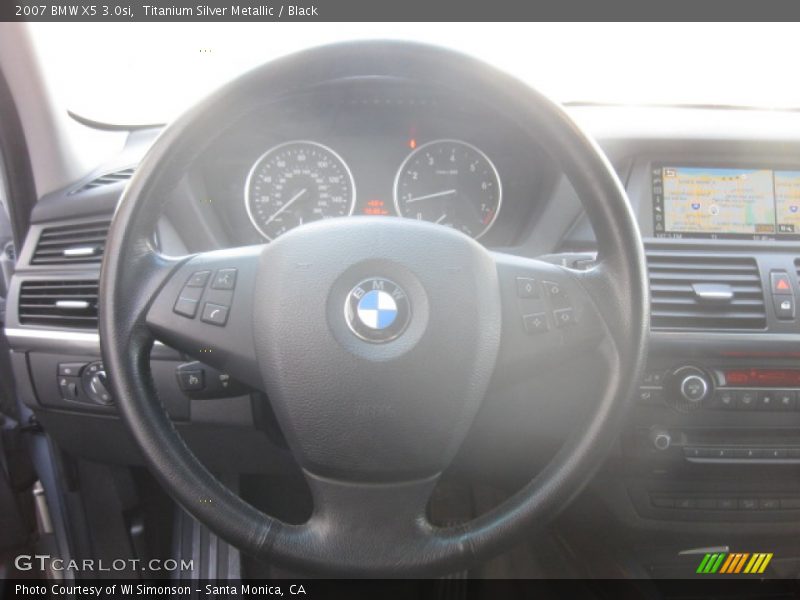 Titanium Silver Metallic / Black 2007 BMW X5 3.0si