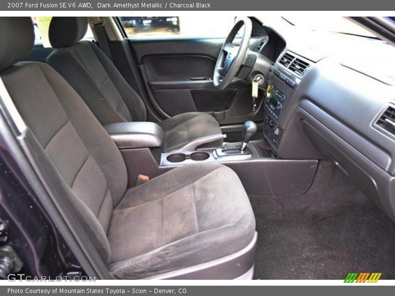 Dark Amethyst Metallic / Charcoal Black 2007 Ford Fusion SE V6 AWD