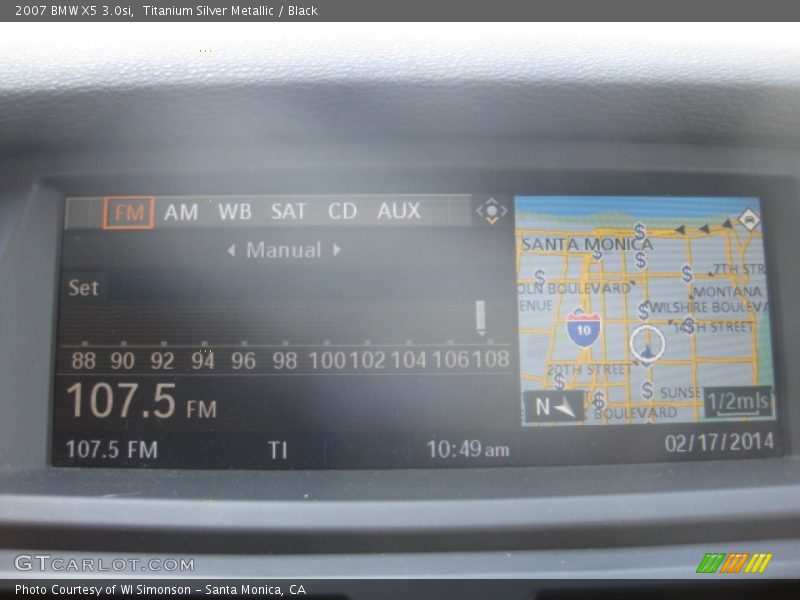 Titanium Silver Metallic / Black 2007 BMW X5 3.0si