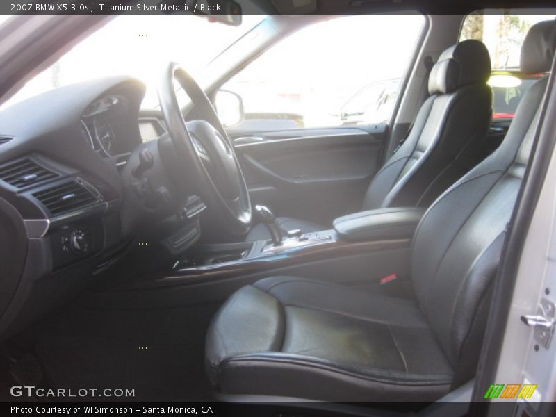 Titanium Silver Metallic / Black 2007 BMW X5 3.0si