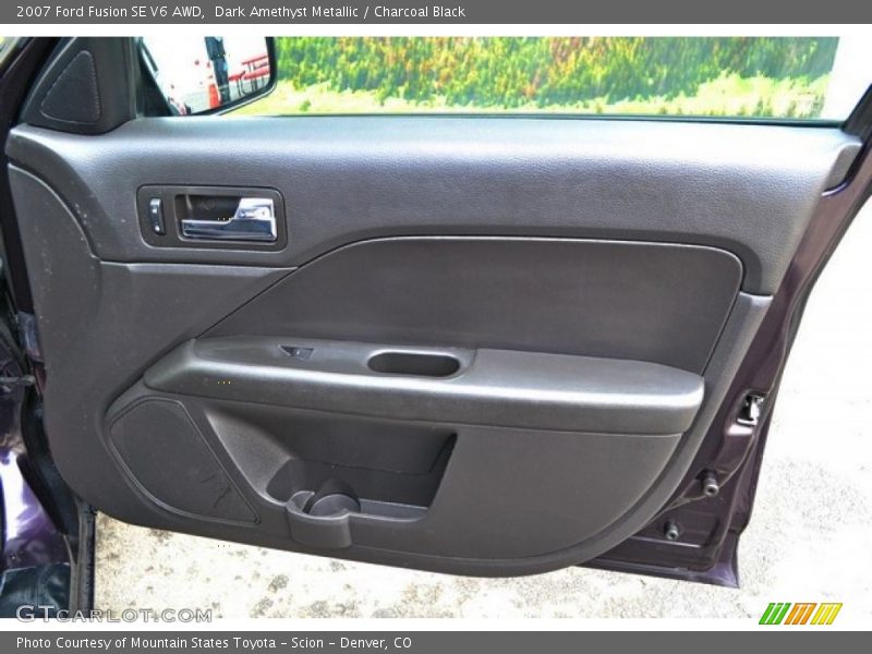 Dark Amethyst Metallic / Charcoal Black 2007 Ford Fusion SE V6 AWD
