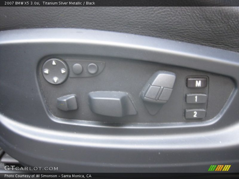 Titanium Silver Metallic / Black 2007 BMW X5 3.0si