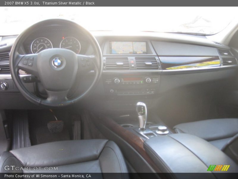 Titanium Silver Metallic / Black 2007 BMW X5 3.0si