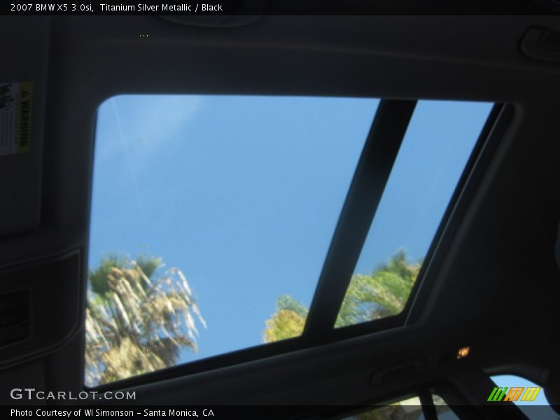 Titanium Silver Metallic / Black 2007 BMW X5 3.0si