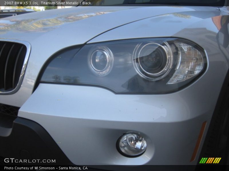 Titanium Silver Metallic / Black 2007 BMW X5 3.0si