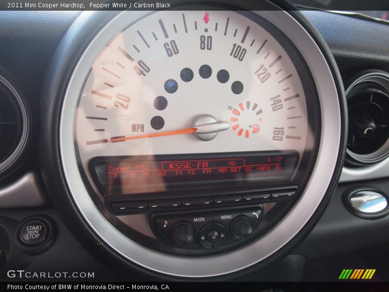 Pepper White / Carbon Black 2011 Mini Cooper Hardtop