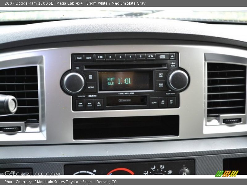 Bright White / Medium Slate Gray 2007 Dodge Ram 1500 SLT Mega Cab 4x4