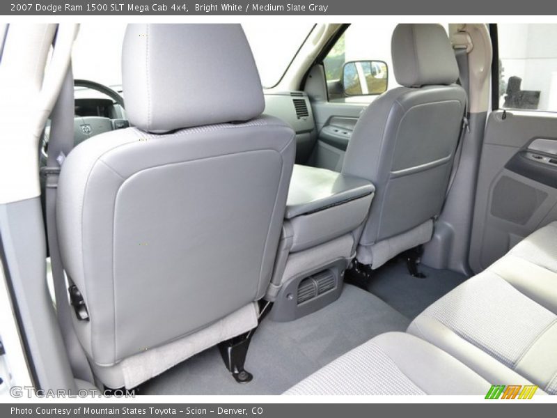Bright White / Medium Slate Gray 2007 Dodge Ram 1500 SLT Mega Cab 4x4