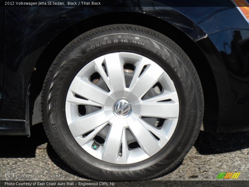 Black / Titan Black 2012 Volkswagen Jetta SE Sedan