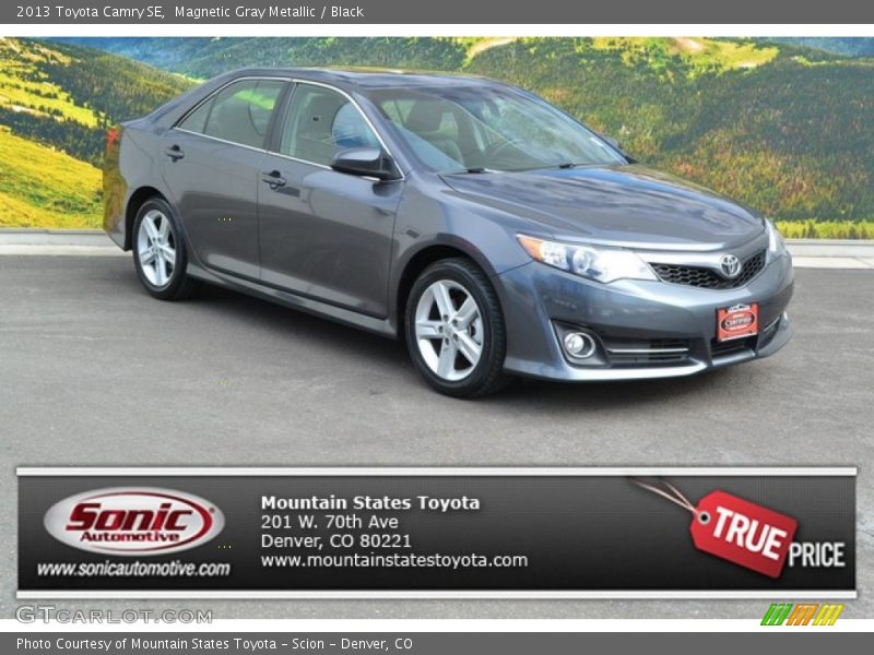 Magnetic Gray Metallic / Black 2013 Toyota Camry SE