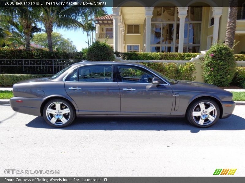 Pearl Grey Metallic / Dove/Granite 2008 Jaguar XJ XJ8 L