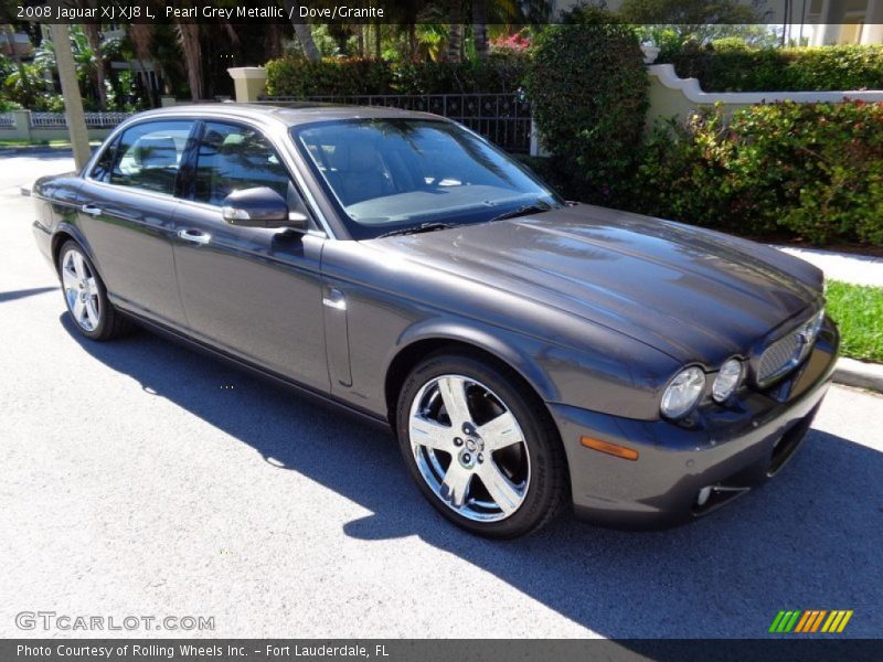 Pearl Grey Metallic / Dove/Granite 2008 Jaguar XJ XJ8 L