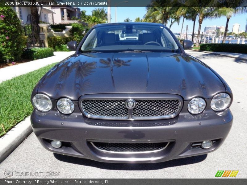 Pearl Grey Metallic / Dove/Granite 2008 Jaguar XJ XJ8 L