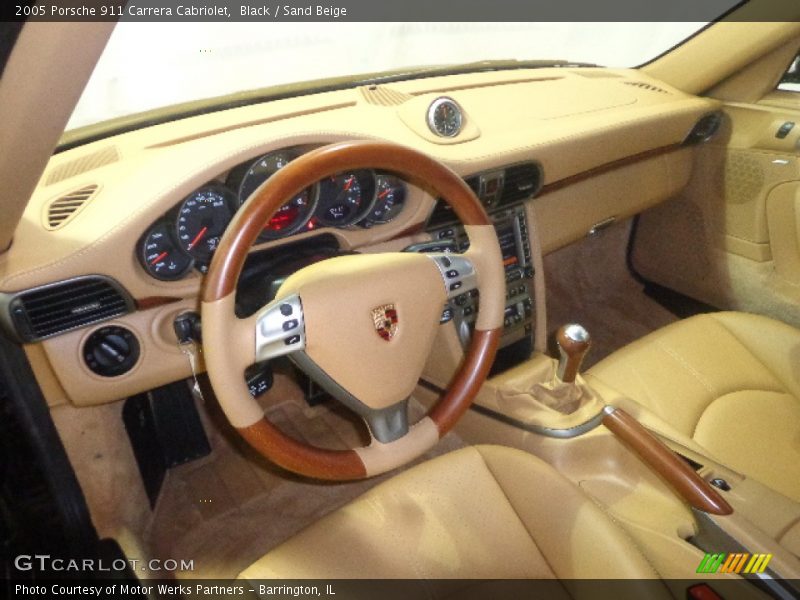 Black / Sand Beige 2005 Porsche 911 Carrera Cabriolet