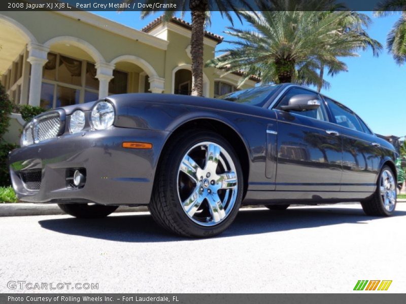 Pearl Grey Metallic / Dove/Granite 2008 Jaguar XJ XJ8 L