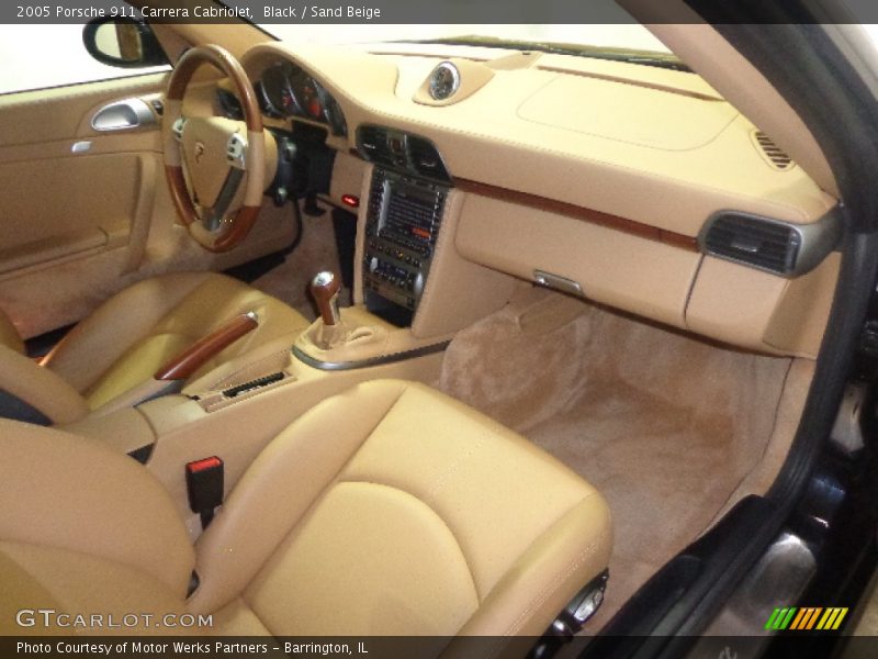 Black / Sand Beige 2005 Porsche 911 Carrera Cabriolet