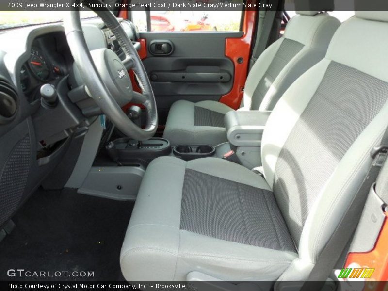 Sunburst Orange Pearl Coat / Dark Slate Gray/Medium Slate Gray 2009 Jeep Wrangler X 4x4