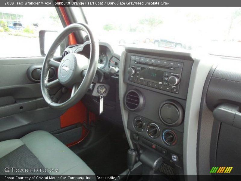 Sunburst Orange Pearl Coat / Dark Slate Gray/Medium Slate Gray 2009 Jeep Wrangler X 4x4