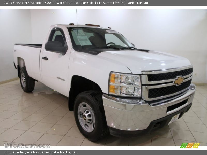 Summit White / Dark Titanium 2013 Chevrolet Silverado 2500HD Work Truck Regular Cab 4x4