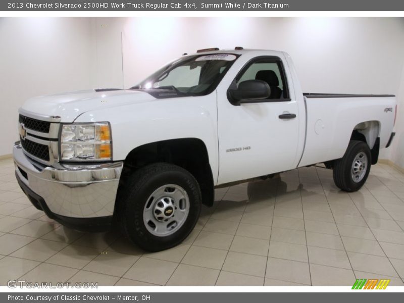 Summit White / Dark Titanium 2013 Chevrolet Silverado 2500HD Work Truck Regular Cab 4x4