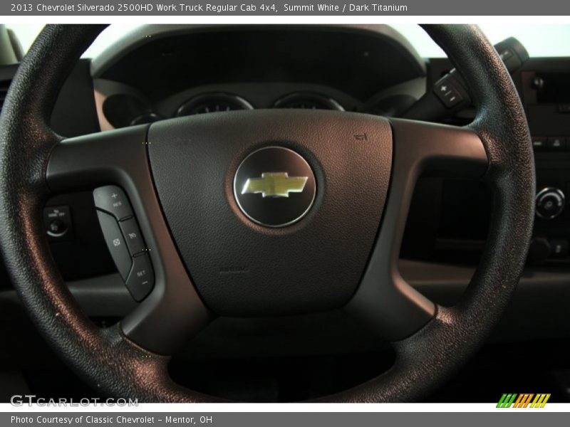 Summit White / Dark Titanium 2013 Chevrolet Silverado 2500HD Work Truck Regular Cab 4x4