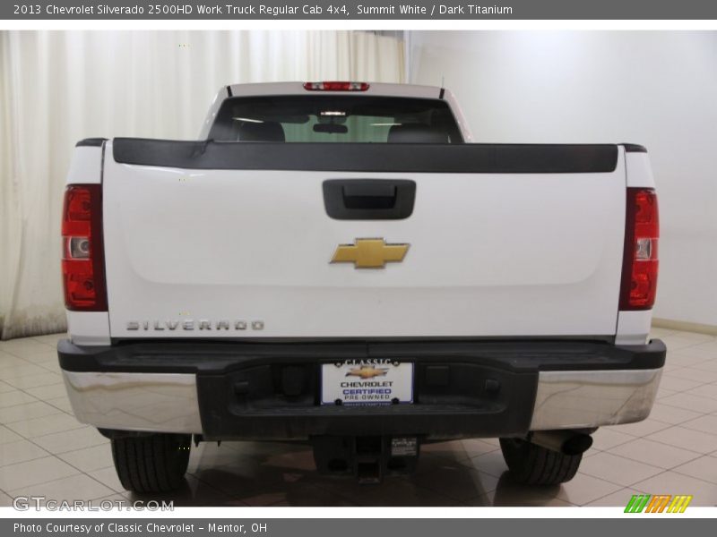 Summit White / Dark Titanium 2013 Chevrolet Silverado 2500HD Work Truck Regular Cab 4x4