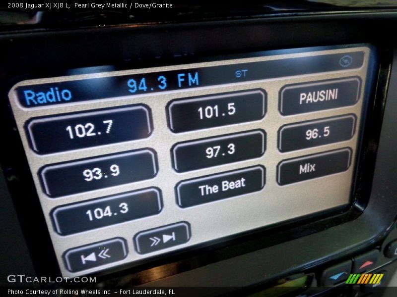 Pearl Grey Metallic / Dove/Granite 2008 Jaguar XJ XJ8 L