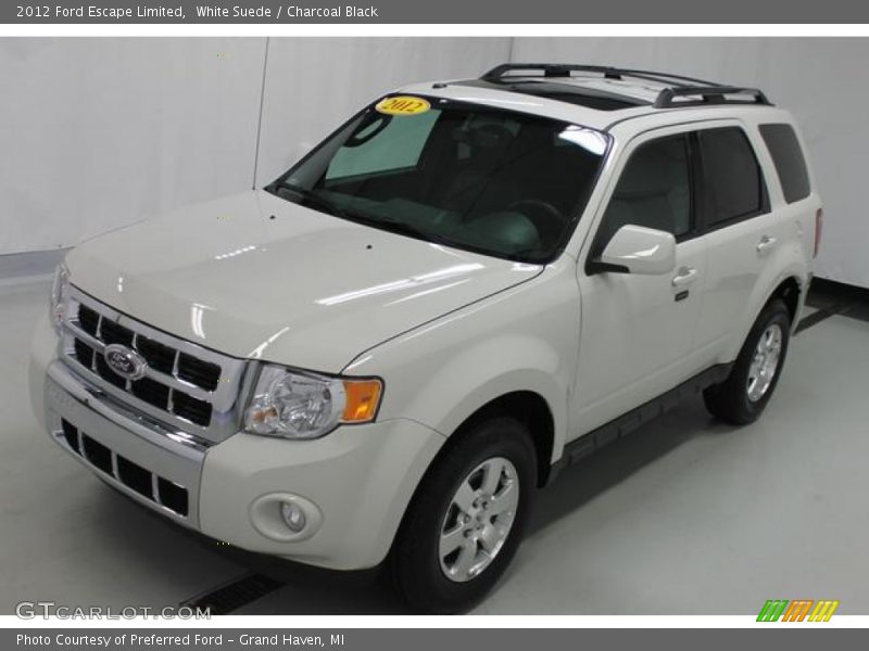 White Suede / Charcoal Black 2012 Ford Escape Limited