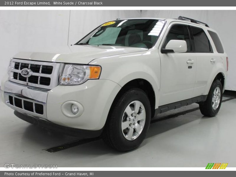 White Suede / Charcoal Black 2012 Ford Escape Limited