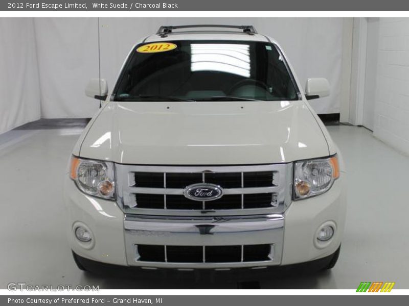 White Suede / Charcoal Black 2012 Ford Escape Limited