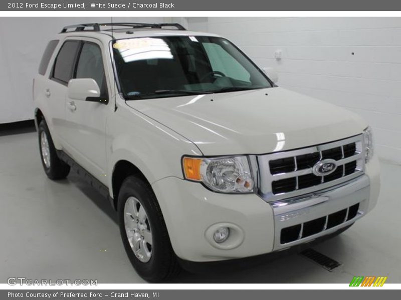 White Suede / Charcoal Black 2012 Ford Escape Limited