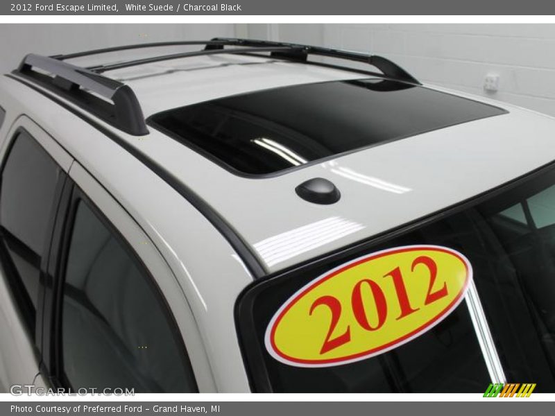 White Suede / Charcoal Black 2012 Ford Escape Limited