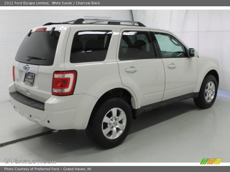 White Suede / Charcoal Black 2012 Ford Escape Limited