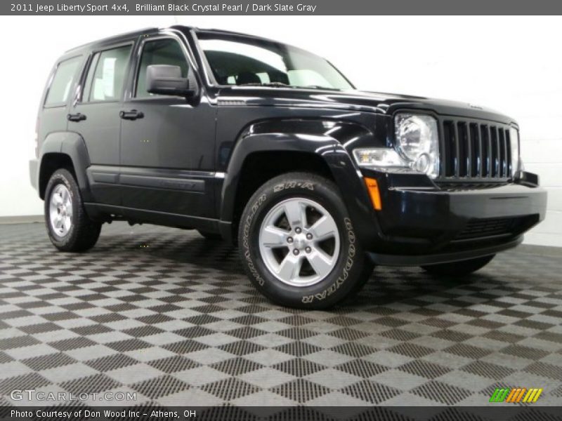 Brilliant Black Crystal Pearl / Dark Slate Gray 2011 Jeep Liberty Sport 4x4