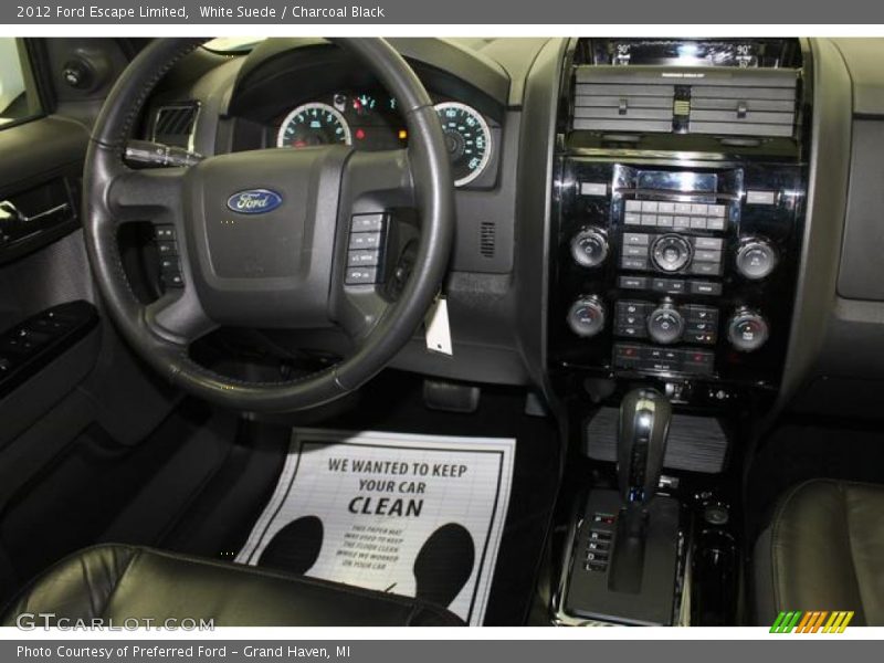 White Suede / Charcoal Black 2012 Ford Escape Limited