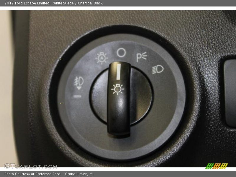 White Suede / Charcoal Black 2012 Ford Escape Limited