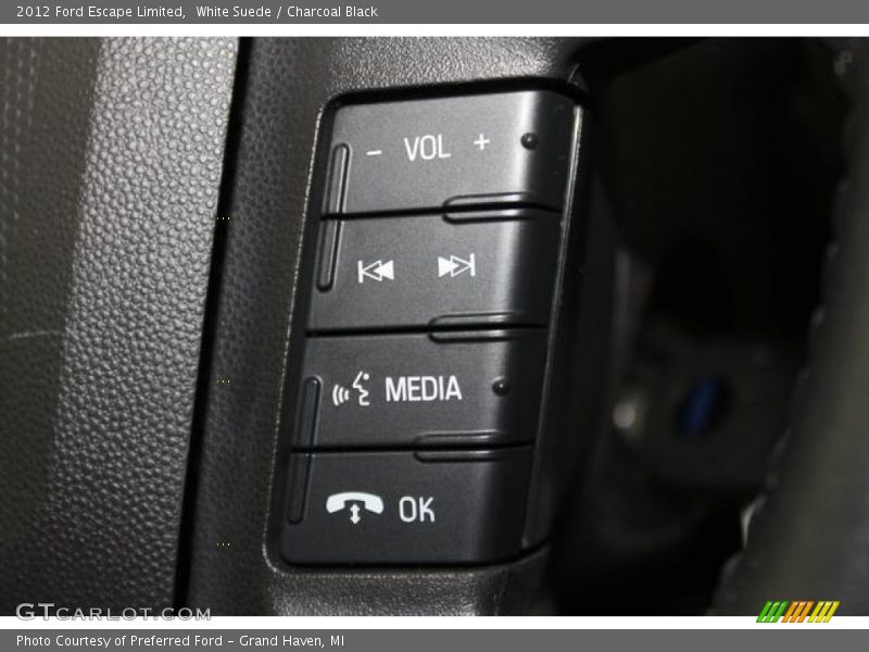 White Suede / Charcoal Black 2012 Ford Escape Limited