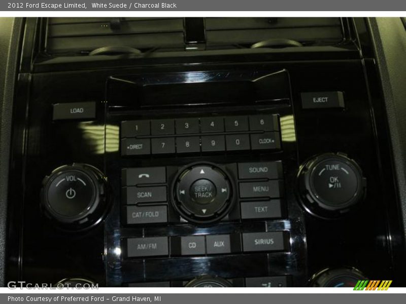 White Suede / Charcoal Black 2012 Ford Escape Limited