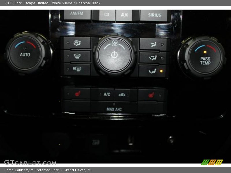 White Suede / Charcoal Black 2012 Ford Escape Limited