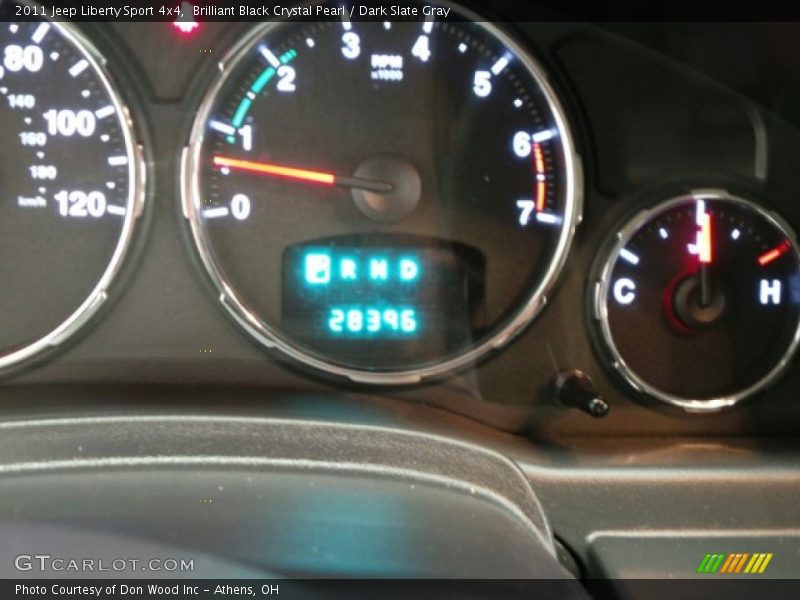 Brilliant Black Crystal Pearl / Dark Slate Gray 2011 Jeep Liberty Sport 4x4