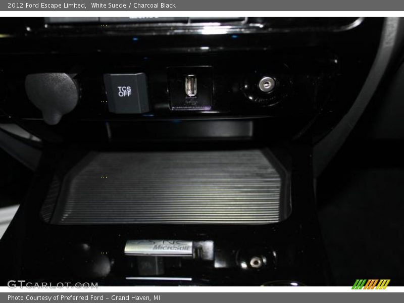 White Suede / Charcoal Black 2012 Ford Escape Limited