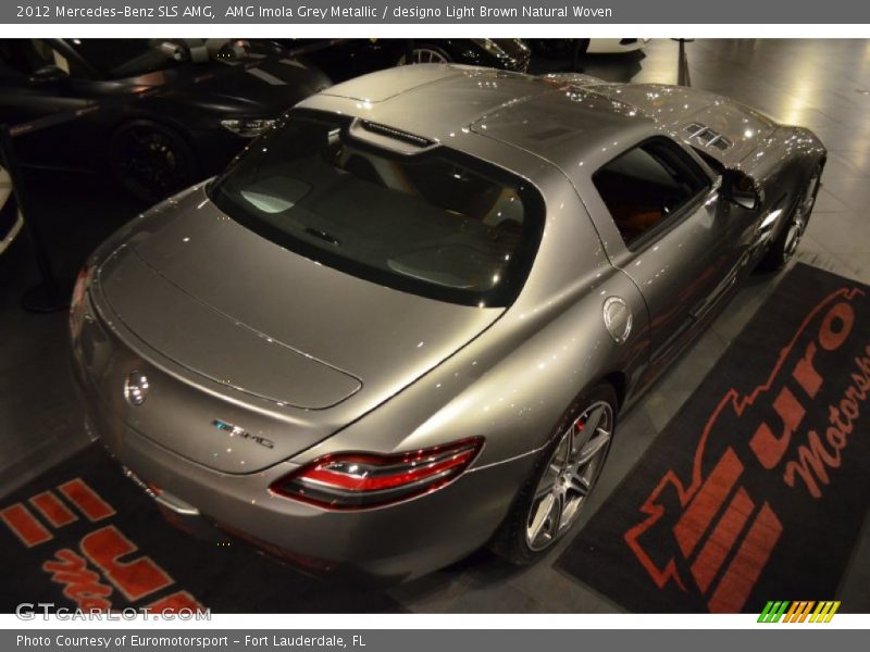 AMG Imola Grey Metallic / designo Light Brown Natural Woven 2012 Mercedes-Benz SLS AMG