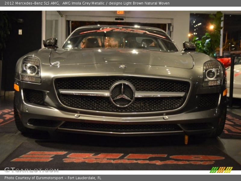 AMG Imola Grey Metallic / designo Light Brown Natural Woven 2012 Mercedes-Benz SLS AMG