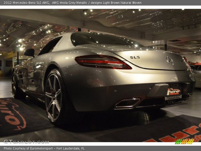 AMG Imola Grey Metallic / designo Light Brown Natural Woven 2012 Mercedes-Benz SLS AMG