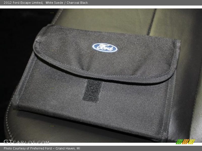 White Suede / Charcoal Black 2012 Ford Escape Limited