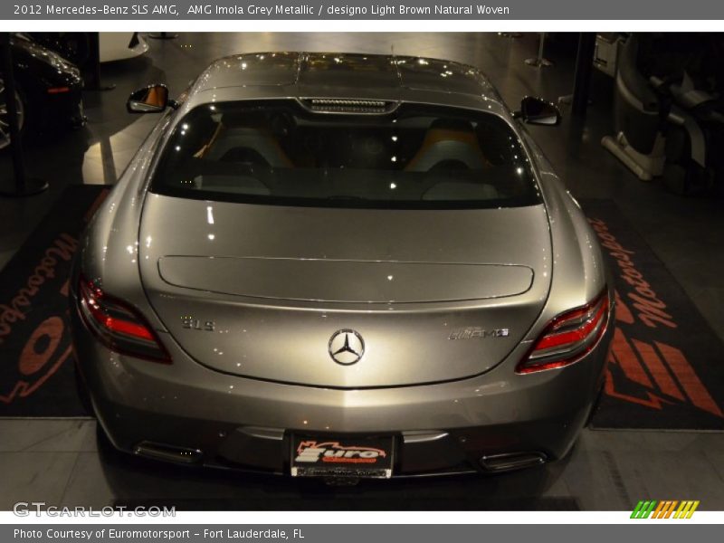 AMG Imola Grey Metallic / designo Light Brown Natural Woven 2012 Mercedes-Benz SLS AMG