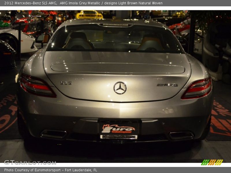 AMG Imola Grey Metallic / designo Light Brown Natural Woven 2012 Mercedes-Benz SLS AMG