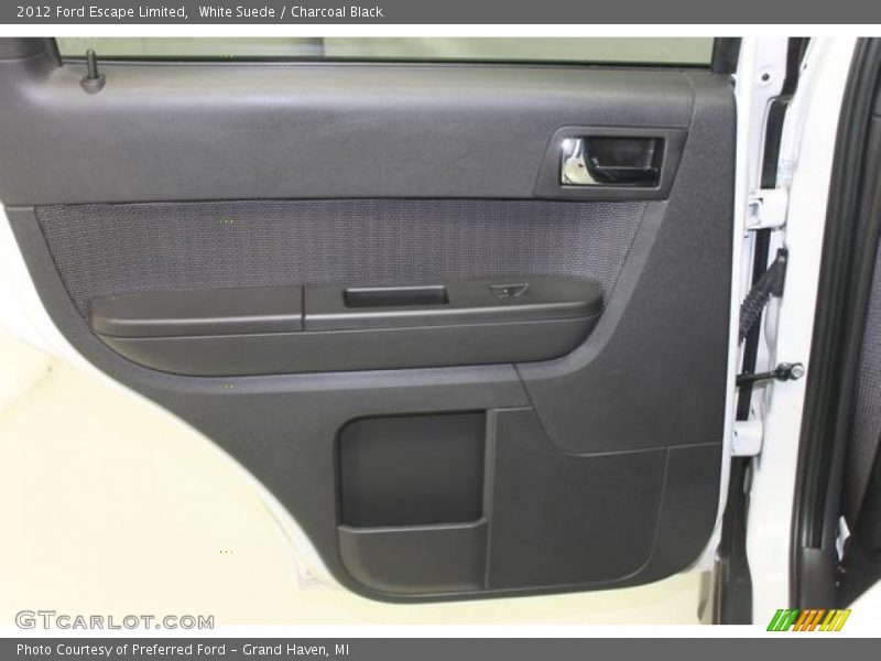 White Suede / Charcoal Black 2012 Ford Escape Limited