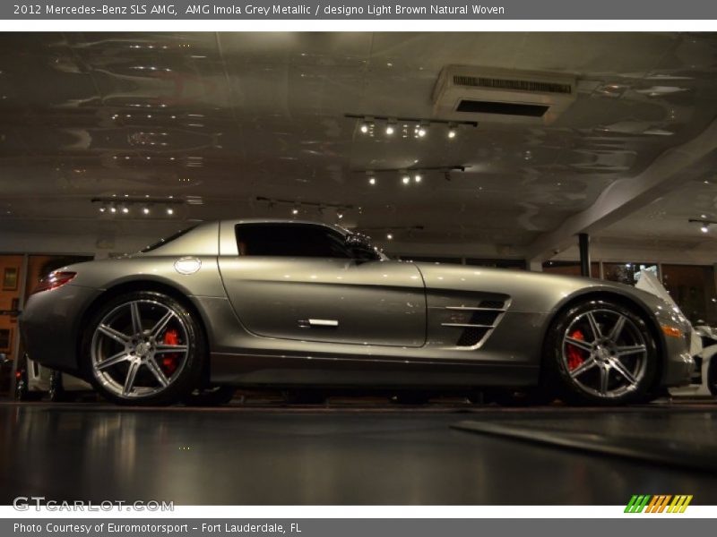 AMG Imola Grey Metallic / designo Light Brown Natural Woven 2012 Mercedes-Benz SLS AMG